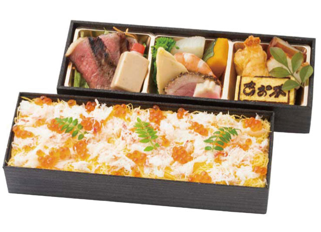 北海道産ずわい蟹いくら弁当写真